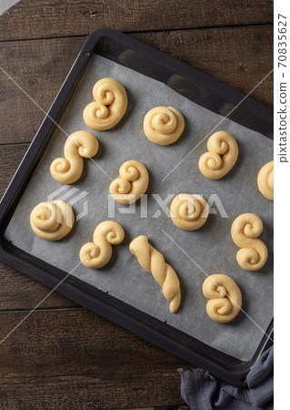 Raw jidase - traditional Czech sweet Easter pastry Raw jidase - traditional Czech sweet Easter pastry 70835627