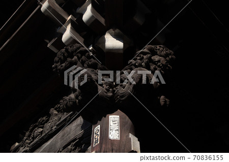 葛飾Shibata Teishaku Tenzanmon獅子，Agata和吽kata 70836155