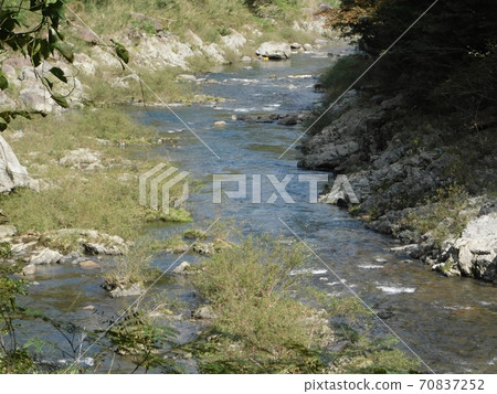 The gentle flow of the Chomonkyo Abu River 70837252