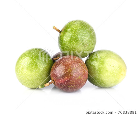 Passion fruit isolated on white background 70838881