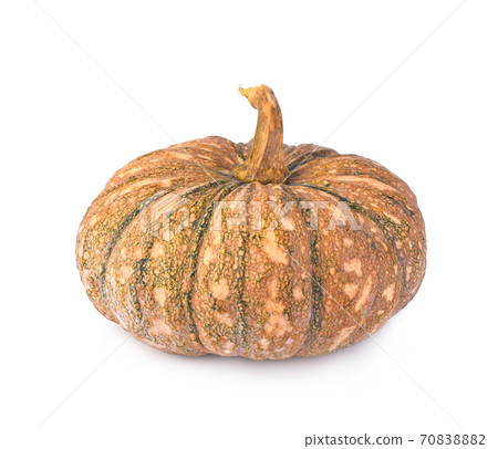 Clouseup of cucurbita isolated on white background 70838882