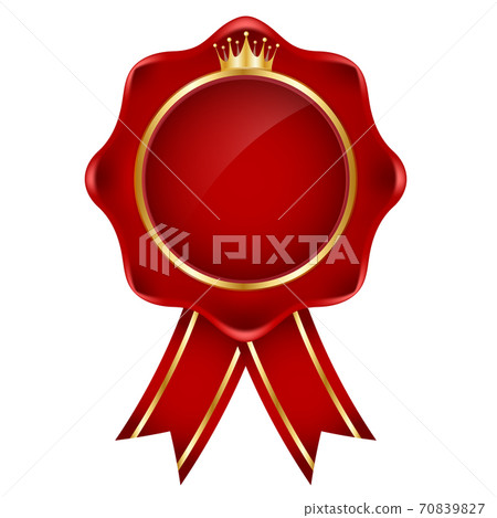 Crown ribbon gold icon - Stock Illustration [70839827] - PIXTA