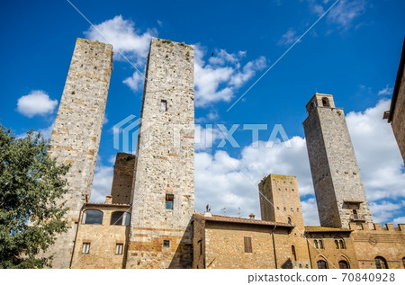 Famous San Gimignano Medieval Village, Italy, Europe Famous San Gimignano Medieval Village, Italy, Europe 70840928