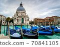 architecture, attraction, basilica, beautiful, boat, building, canal, church, city, cityscape, clouds, culture, della, dusk, europe, european, evening, famous, gondolas, grand, historic, history, ital 70841105