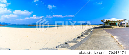 芋頭島海灘全景[長崎縣五島市] 70842474