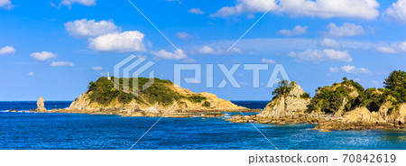 Panorama of the Goto Group on Tateko Island [Goto City, Nagasaki Prefecture] 70842619