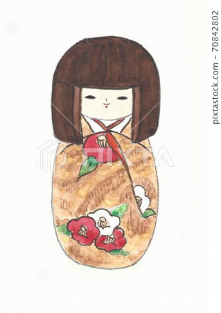 Nomura Keiko's picture letter, Kokeshi Nomura Keiko's picture letter, Kokeshi 70842802
