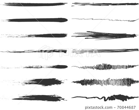 Brush drawing line set 3 Brush drawing line set 3 70844687