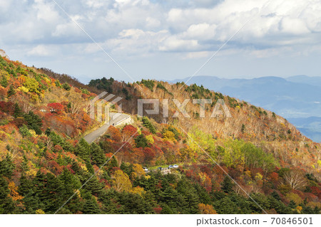 Autumn Bandai-Azuma Skyline Scenery Autumn Leaves Fukushima City, Fukushima Prefecture Autumn Bandai-Azuma Skyline Scenery Autumn Leaves Fukushima City, Fukushima Prefecture 70846501