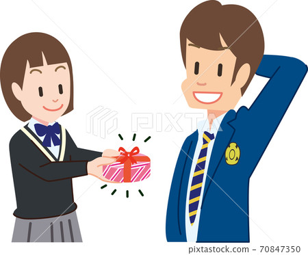 情人節那天遞巧克力的女孩 70847350