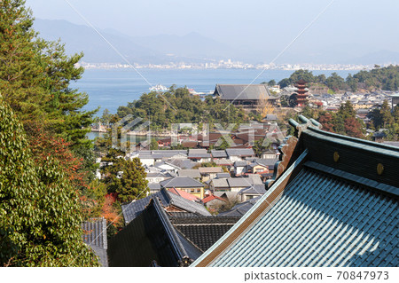 View from Hiroshima Prefecture Autumn Miyajima Daishoin Maunden View from Hiroshima Prefecture Autumn Miyajima Daishoin Maunden 70847973