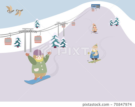 Ski resort kids Ski resort kids 70847974