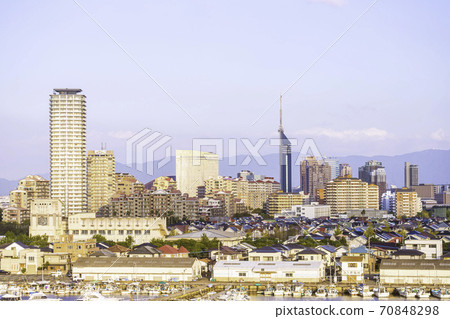 Beautiful cityscape of Fukuoka 70848298