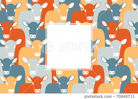 Colorful New Year's card template horizontal blue gray red yellow Colorful New Year's card template horizontal blue gray red yellow 70848711