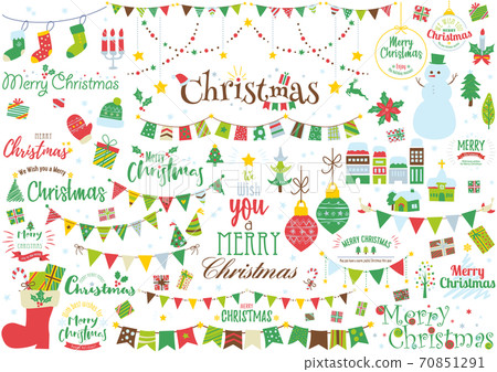 聖誕插畫和徽標 聖誕插畫和徽標 70851291