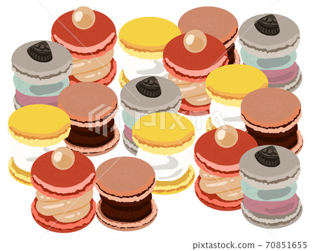 很多時尚的Macaron,Tunkaron背景素材 很多時尚的Macaron,Tunkaron背景素材 70851655