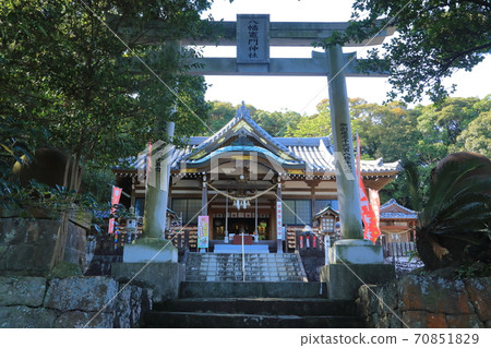 八w神門神社 別府市 照片素材 圖片 圖庫