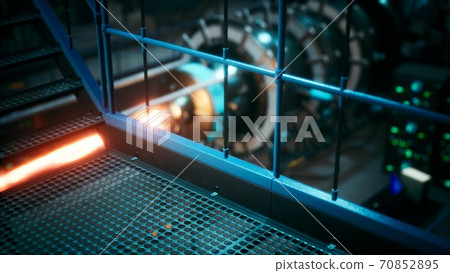 futuristic cyberpunk power plant thermonuclear... - Stock Illustration  [70852895] - PIXTA