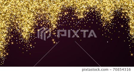 Sparkling gold luxury sparkling confetti. Scattere Sparkling gold luxury sparkling confetti. Scattere 70854316