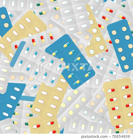 大量藥物的插圖圖像 70854939