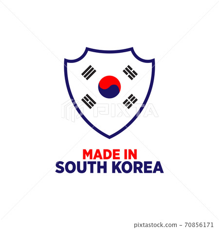 Made in South korea logo design template 70856171