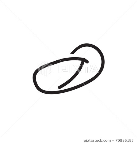 Sandals icon logo design template - Stock Illustration [70856195] - PIXTA