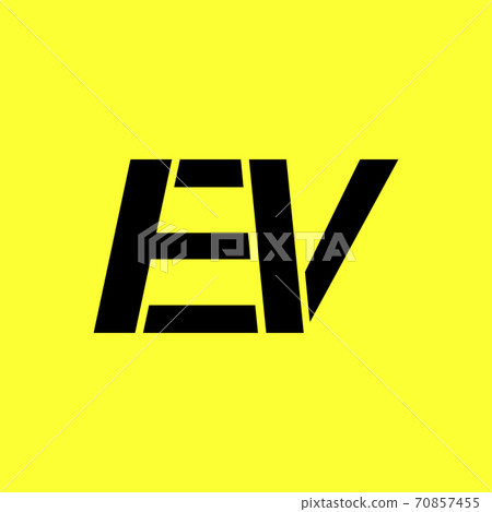 EV logo design. EV power letter Logo Design. EV logo design. EV power letter Logo Design. 70857455