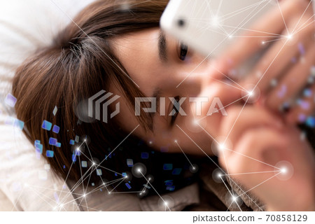 Woman in the bedroom Woman in the bedroom 70858129