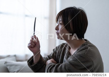 Woman in room wear Woman in room wear 70858214
