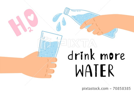Drink water poster 70858385