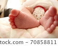 Cute baby's little legs 70858811