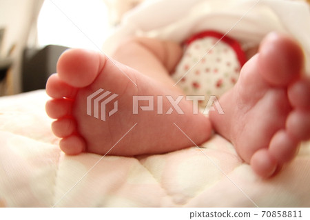 可愛的小寶寶的小腿 70858811