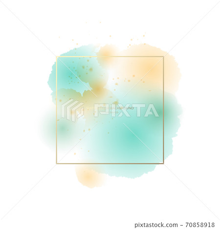 Pastel watercolor background and frame 70858918