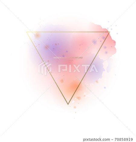 Pastel watercolor background and frame Pastel watercolor background and frame 70858919
