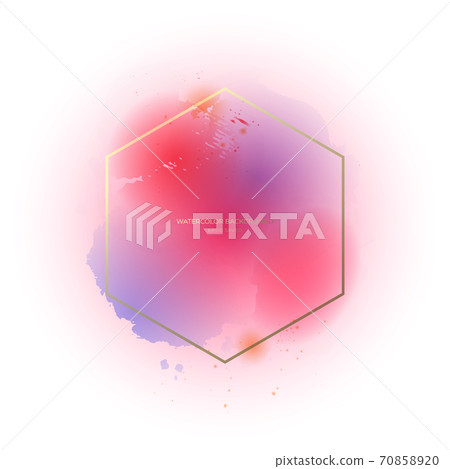 Pastel watercolor background and frame Pastel watercolor background and frame 70858920