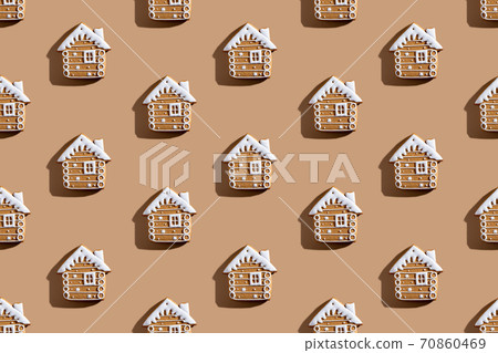 christmas bakery pattern festive food decor 70860469