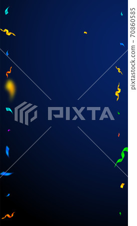Streamers and confetti. Colorful streamers tinsel Streamers and confetti. Colorful streamers tinsel 70860585