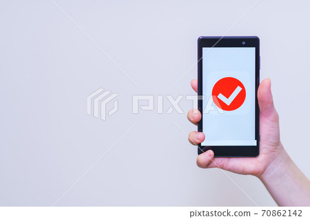 Digital authentication Smartphone authentication Verify [Image of digital authentication] 70862142