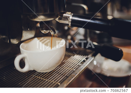 Barista Cafe Making Coffee Preparation Service Concept. 70862567