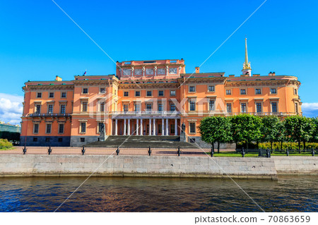 St. Michael's Castle also called Mikhailovsky Castle or Engineers' Castle is a former royal residence of Emperor Paul I in the historic centre of Saint Petersburg, Russia St. Michael's Castle also called Mikhailovsky Castle or Engineers' Castle is a former royal residence of Emperor Paul I in the historic centre of Saint Petersburg, Russia 70863659