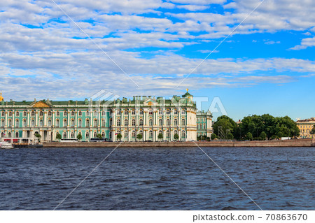 View of Winter Palace and the Neva river in St. Petersburg, Russia View of Winter Palace and the Neva river in St. Petersburg, Russia 70863670