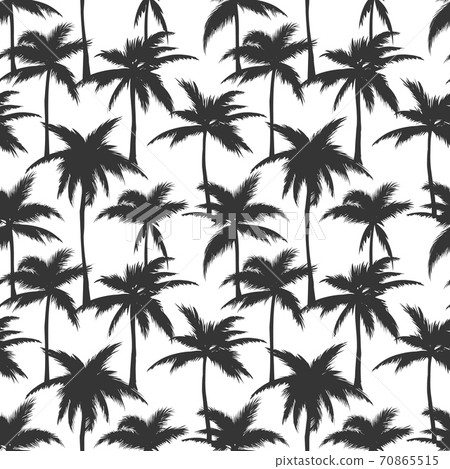 Palm trees black print 70865515