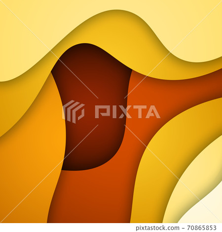 3D abstract background and paper cut shapes, vector illustration 3D abstract background and paper cut shapes, vector illustration 70865853