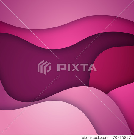 3D abstract background and paper cut shapes, vector illustration 3D abstract background and paper cut shapes, vector illustration 70865897