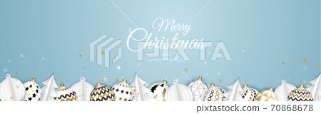 Merry Christmas background with christmas element. Vector illustration 70868678