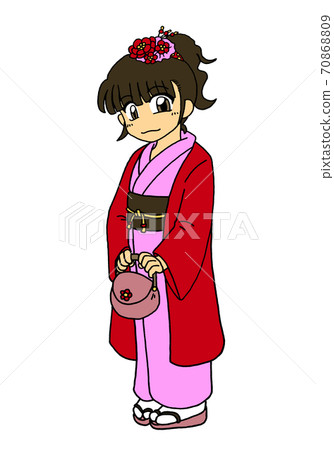 和服的女孩 70868809