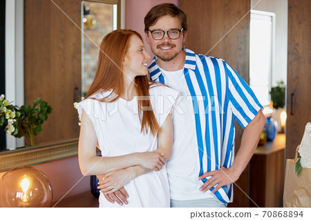 lovely couple posing at camera lovely couple posing at camera 70868894