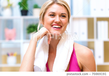 Young fit healthy woman Young fit healthy woman 70869191