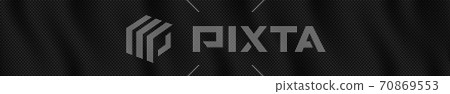 Panoramic texture of black and gray carbon fiber Panoramic texture of black and gray carbon fiber 70869553