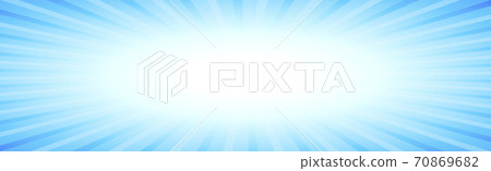Panoramic background abstract rays of the sun around - illustration 70869682
